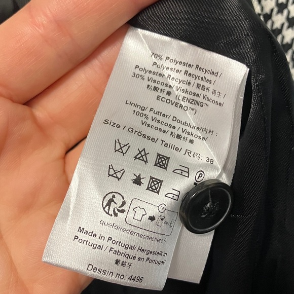 NWOT Baum und Pferdgarten Houndstooth Blazer - Picture 5 of 6